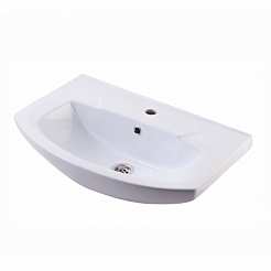 Какса-а Мебель для ванной Каприз 65 с ящиками белая – фотография-3