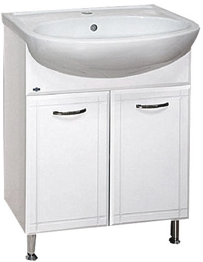 Misty Тумба для умывальника Уют 60 прямая белая – фото, картинка, фотография-1