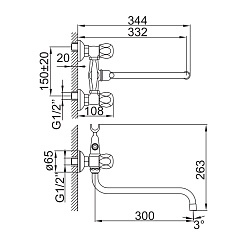 Iddis Смеситель для ванны CLASSIC PLUS CLPSBL0i10 – фотография-2