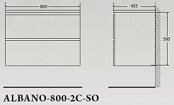 BelBagno Мебель для ванной ALBANO 800 Bianco Lucido, BTN – фотография-6