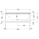 Duravit Акриловая ванна "P3 Comforts 700373000000000" L 170х70 – картинка-7
