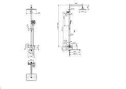 Aquatek Душевая система Ника AQ2840BGM оружейная сталь – фотография-6