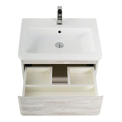 BelBagno Тумба с раковиной Albano-Cer 50 подвесная Rovere Vintage Bianco – фотография-5