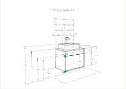 Акватон Мебель для ванной Лофт Урбан 65 графит\орегон, Джой – фотография-8