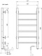 Domoterm Полотенцесушитель электрический Аврора DMT 109-6 40x80 БЕЛ EK R белый – фотография-8