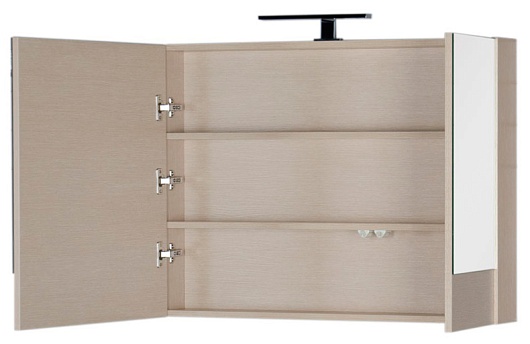 Aquanet Зеркальный шкаф "Нота 90" камерино светлый дуб – картинка-5