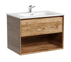 Sancos Тумба с раковиной Marmi 1.0 70 дуб чарльстон раковина CN7007