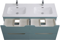 BelBagno Мебель для ванной Etna 120 4 ящика подвесная голубая матовая – фотография-9