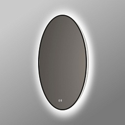 Vincea Зеркало 70x70 VLM-3DE700B с ореольной подсветкой и антизапотеванием черное – фотография-2