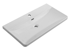 BelBagno Тумба с раковиной Due 80 подвесная Белый металлик – фотография-14