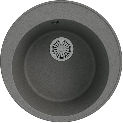 Teymi Мойка кухонная Lina Smart D48 кварцевая серая матовая – фотография-1