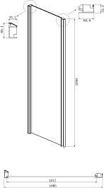 Ambassador  Душевой уголок Intense 130x110 110021102IX-110IX – фотография-6