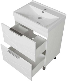 Mixline Тумба с раковиной Гранд 70 Марго белая – фотография-2