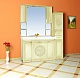 Misty Мебель для ванной Olimpia Lux 105 бежевая патина – фотография-8