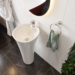 Ceruttispa Раковина напольная Adelina 45.5 CT7274 белая – фотография-6