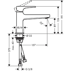 Hansgrohe Смеситель Metropol 74502000 для раковины – фотография-3