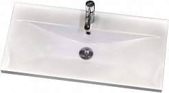 Vigo Мебель для ванной Geometry 2-800 белая/бетон – фотография-7
