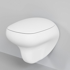 Ambassador Сиденье для унитаза Diamond белое матовое – фотография-3