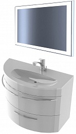 De Aqua Мебель для ванной Эскалада 100 R, зеркало Сити – фотография-1
