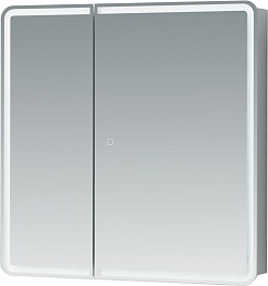 Aquanet Зеркальный шкаф Оптима 80 белый – фотография-3
