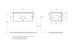 BelBagno Тумба под раковину Uno 80 подвесная Bianco Opaco – фотография-3