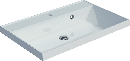 Водолей Тумба с раковиной Бест 70 подвесная лиственница структурная контрастно-серая – фотография-6