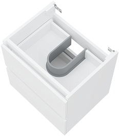 Teymi Тумба под раковину Laina 50 подвесная белая матовая – фотография-4