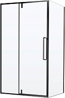 Vincea Душевой уголок Slim-N 120x100 VSR-4SNP1012CLB профиль черный стекло прозрачное