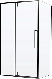 Vincea Душевой уголок Slim-N 120x100 VSR-4SNP1012CLB профиль черный стекло прозрачное – фотография-1