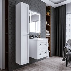 Бриклаер Тумба под раковину Хелена 60 рамочная белая – фотография-8