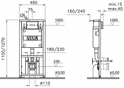 Vitra Система инсталляции 742-5800-01 3/6 л – фотография-2