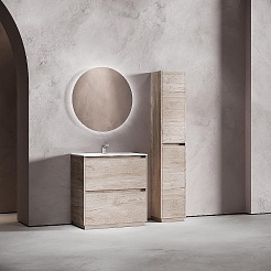 Sancos Мебель для ванной Libra Floor 80 дуб галифакс натуральный – фотография-2