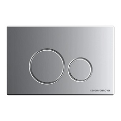 Ceramicanova Подвесной унитаз Forma Rimless с шумоизоляционной панелью CN1000 с системой инсталляции Envision кнопка Round хром матовый – фотография-2