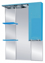 Misty Зеркальный шкаф Кристи 75 R голубой, эмаль – фотография-1