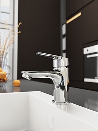 Tokito Смеситель для раковины HAPPO хром TOK-HAP-1011 – фотография-8