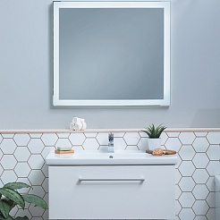 Dreja Мебель для ванной Big Inn 100 подвесная белая – фотография-1