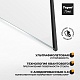 Teymi Шторка на ванну Timo 60x140 профиль черный матовый стекло прозрачное – фотография-21