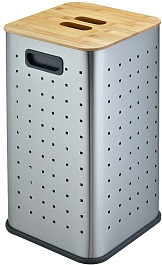 WeltWasser Корзина для белья WW Nansy MT 55L сталь матовая – фотография-1