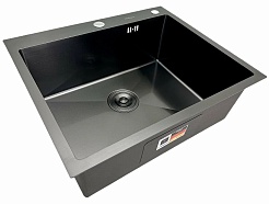 Hoffger Мойка для кухни 5045 Black ECO – фотография-2