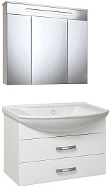 Runo Тумба с раковиной Рига 75 подвесная – фотография-4