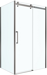 BelBagno Душевой уголок Marino MARINO-2-AH-1-130/100-C-GM 130x100 профиль оружейная сталь стекло прозрачное – фотография-1