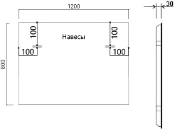 Vincea Зеркало 120x80 VLM-3VN120B-2 с ореольной подсветкой и антизапотеванием черное – фотография-6