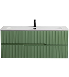 Cezares Тумба с раковиной Duet-N 120 подвесная CZR-8073-120 фисташковый софт – фотография-2