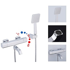 Gappo Смеситель для ванны с душем G3291 хром – фотография-2