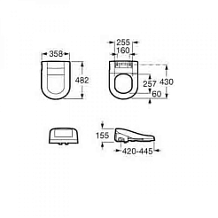 Roca Крышка для биде "Meridian" 811503000 – фотография-4