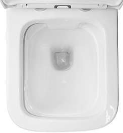 Azario Унитаз-компакт Nigel AZ-55 безободковый с бачком с сиденьем микролифт белый – фотография-9