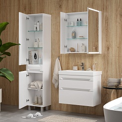 Equil Шкаф пенал Corner 40 напольный белый – фотография-6