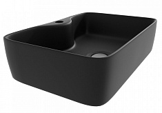 Teymi Раковина накладная в ванную Helmi S 48 чёрный матовый T50297