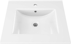 Teymi Тумба с раковиной Vitra 50 Волна подвесная дуб/графит – фотография-10