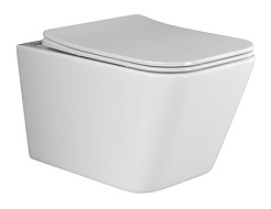 Ceramicanova Подвесной унитаз Metric Rimless CN3007 белый – фотография-1